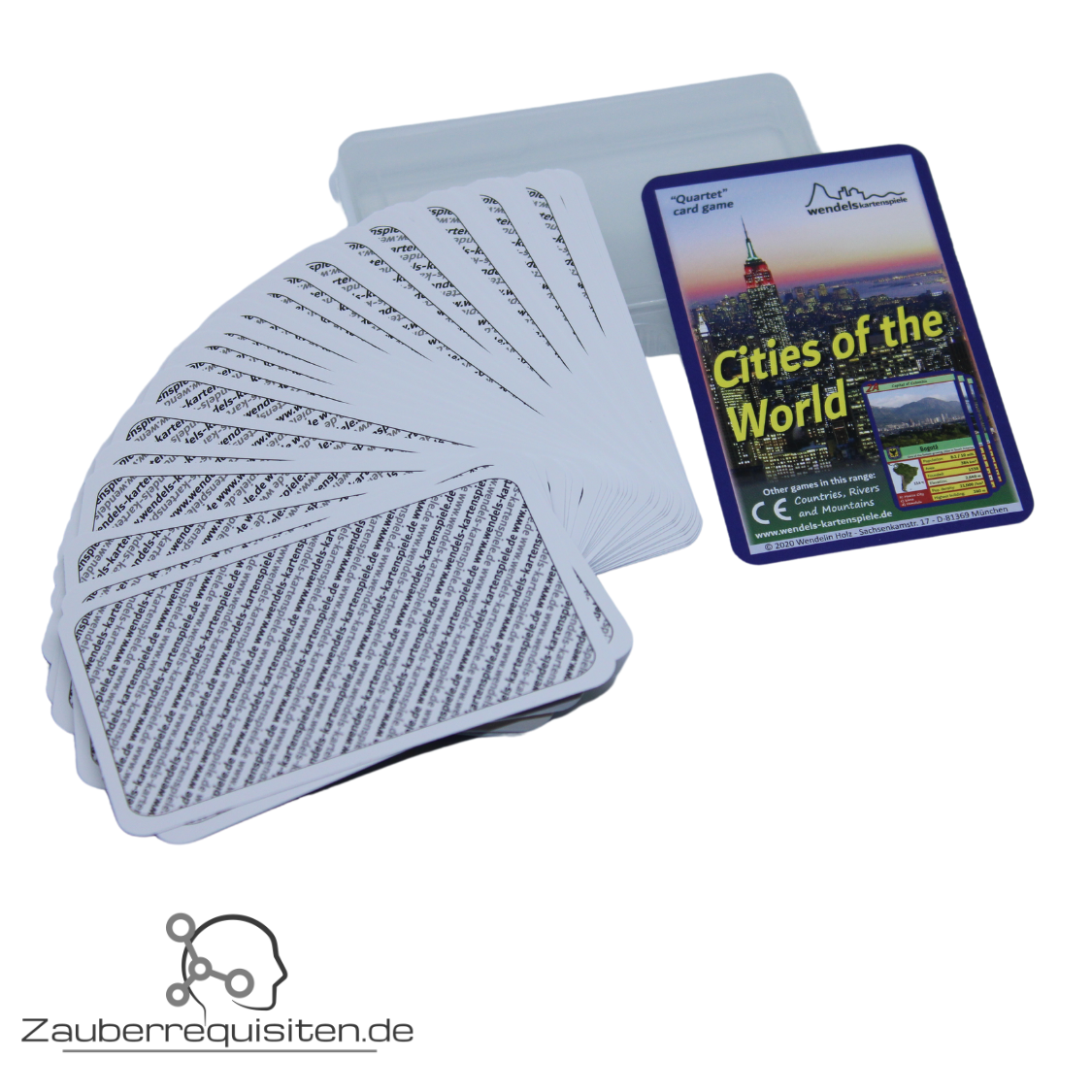 SPEZIAL: Quartet-Forcecards "Cities of the world", ENGLISH VERSION, Starter-Set mit 1 Packung Forcierkarten und 4 Packungen normale Quartettkarten