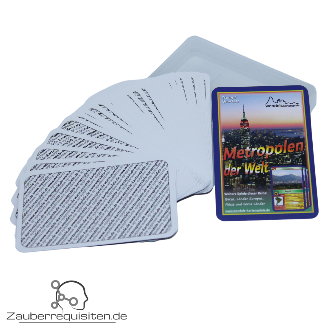 SINGLE: Quartett-Forcierkarten "Metropolen der Welt", Einzelpackung ohne Anleitung